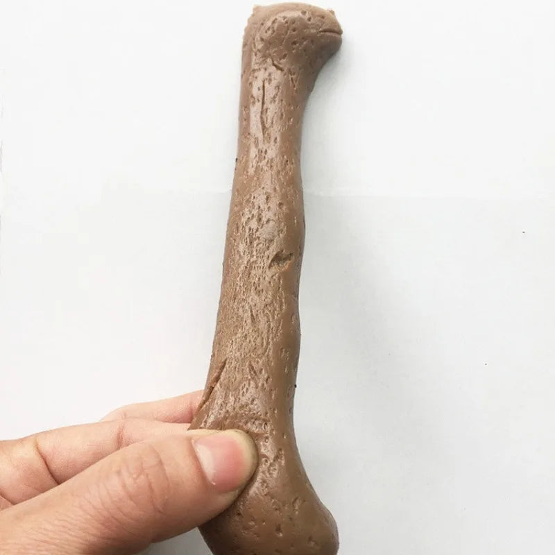 Creative Halloween Novelty Funny Toys Simulation TPR Soft Rubber Long Stool Practical Jokes Prank Toy